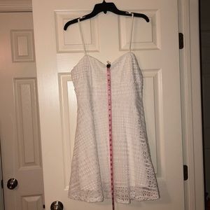 Lulus white summer dress back zip